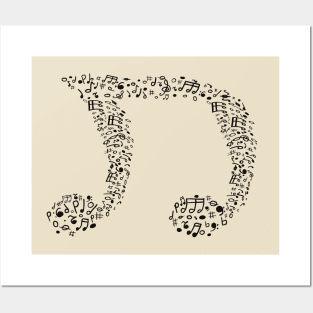 Music note Posters and Art